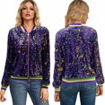 thumbnail image 6 of HAPIMO Suit Jacket for Women Casual Comfy Long Sleeve Womens Sequin Open Front Slim Outwear Stand Collar Blazer Jacket Girls Fall Fashion Tops, 6 of 6