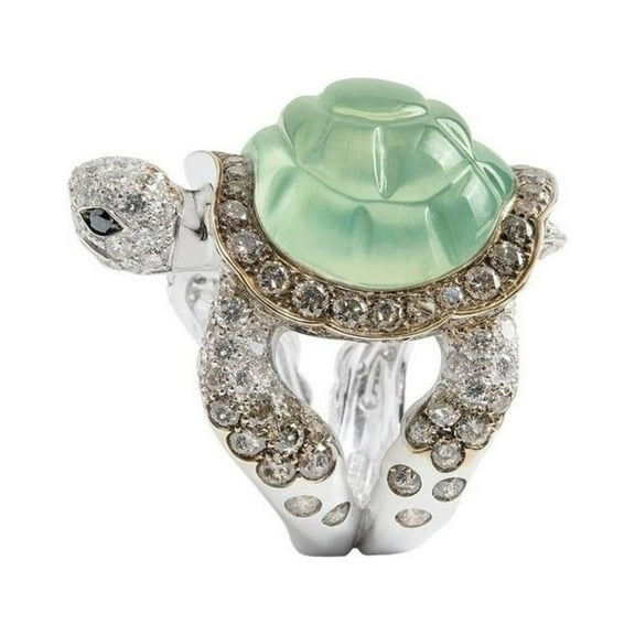 Kayannuo Rings for Women Mens Rings Christmas Ring Turtle Diamond Turquoise for Women And s, Ring Turtle, Animals Ring , Gift for Mum Birthday Gifts for Women