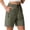 Army Green, variant on Womens Shorts Slim Fit Suit Style Mid Waisted Design Fashion Casual Slimming Effect Dressy Shorts Elegant Comfortable for Summer Daily and Work Wear,Black S