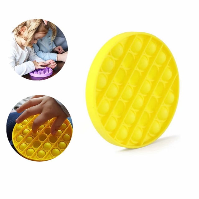 Juguete sensorial de burbujas para autismo, necesidades especiales y antiestrés (amarillo)