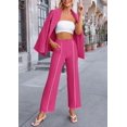thumbnail image 3 of Traje PRETTYGARDEN Blazer Oversized Rojo Rosado XXL Pantalón Palazzo, 3 of 8