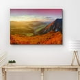 thumbnail image 2 of PixonSign Canvas Print Wall Art Extreme Contrast Red-Green Mountains & Hills Nature Wilderness Photography Realism Rustic Landscape Dramatic Multicolor Neon for Living Room, Bedroom, Office - 24"x36", 2 of 5