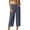 Navy, variant on ZyeKqe Capri Pants for Women Low Waisted Dress Capris Straight Wide Leg Business Casual Cropped Pants