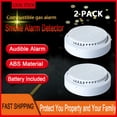 thumbnail image 5 of 2PCS Smoke Alarm Detector Home Safety Sensor Alert, 5 of 10