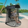 thumbnail image 7 of 63" H Mosquito Net Cover for Canopy Chair, Bug Barrier Mosquitos Mesh Tent Black Chair Mosquito Netting with Zipper Opening 35"X32" Waterproof Roof for Fishing Camping Chairs Outdoors, 7 of 7