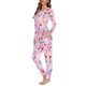 thumbnail image 3 of Camisón de Navidad para mujer, para el hogar de manga larga ropa de dormir, pijama informal y acogedor, pijama estampado a pedido, otoño, 3 of 4
