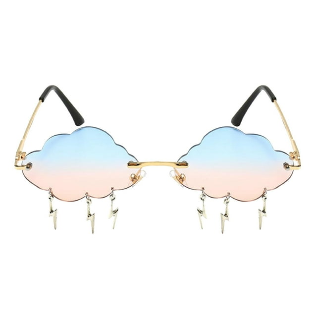 Gafas de sol Colcomx Vintage Steampunk montura conducción mujeres Azul rosa