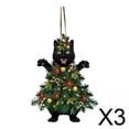thumbnail image 1 of Colgante de Navidad,Decoraciones colgantes de Navidad Adorno de gato,Colgante de Navidad Adorno colgante con cordón,Espejo retrovisor del coche Accesorios para colgar Fácil de colgar,Regalo, 1 of 8