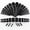 black, variant on 36Pcs Acrylic Ear Gauge Stretching Kit Tapers Flesh Tunnels Plug Body Piercing-black
