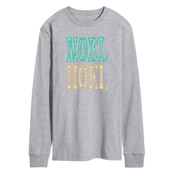 Instant Message - Decorative Noel Long Sleeve Graphic T-Shirt
