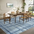thumbnail image 2 of Garvee 5'x7' Geometric Area Rug Modern Accent Rugs, Soft Washable Rugs Non Slip Low Pile Indoor Carpet for Living Room Bedroom Home Office, Blue, 2 of 8