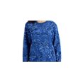 thumbnail image 2 of Karen Scott Women's Ojai Blooms Fleece Top Purple Size Medium, 2 of 6