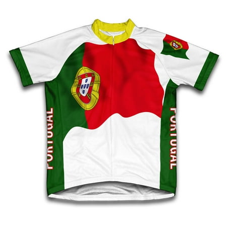 Mens Superlight Sleeveless Cycling Jersey - Portugal Flag Short Sleeve Cycling Jersey for Men - Size XS
