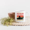 thumbnail image 2 of I May Be an Old Man but on My Motorcycle I'm as Young as a Teenager, Motorbiker, White 11oz Ceramic Mug, 2 of 5