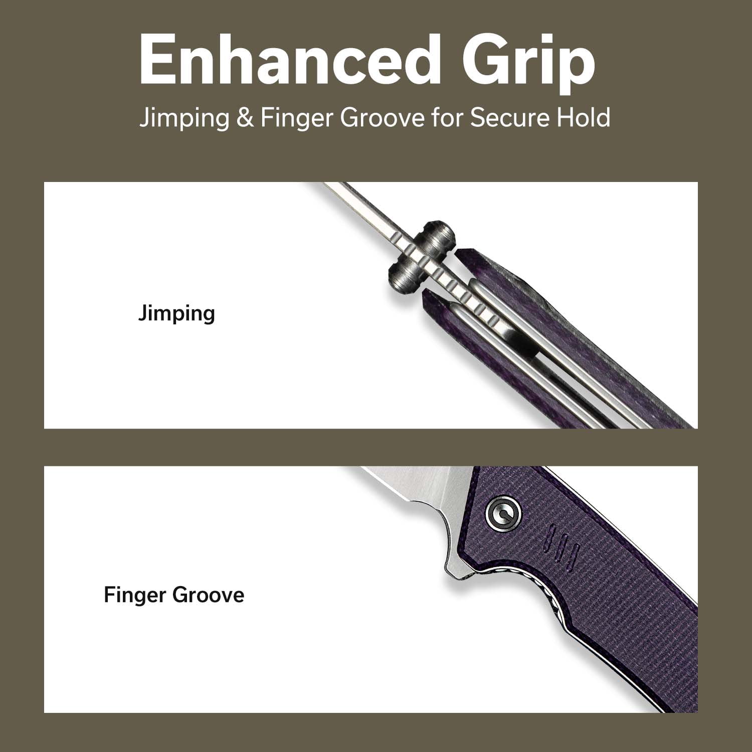 CIVIVI Merit Pocket Knife, Folding Knife with 3.28" 14C28N Blade Micarta Handle, Lightweight Knife with Reversible Pocket Clip for Camping Hiking Indoor & Outdoor, C24012-3, Purple