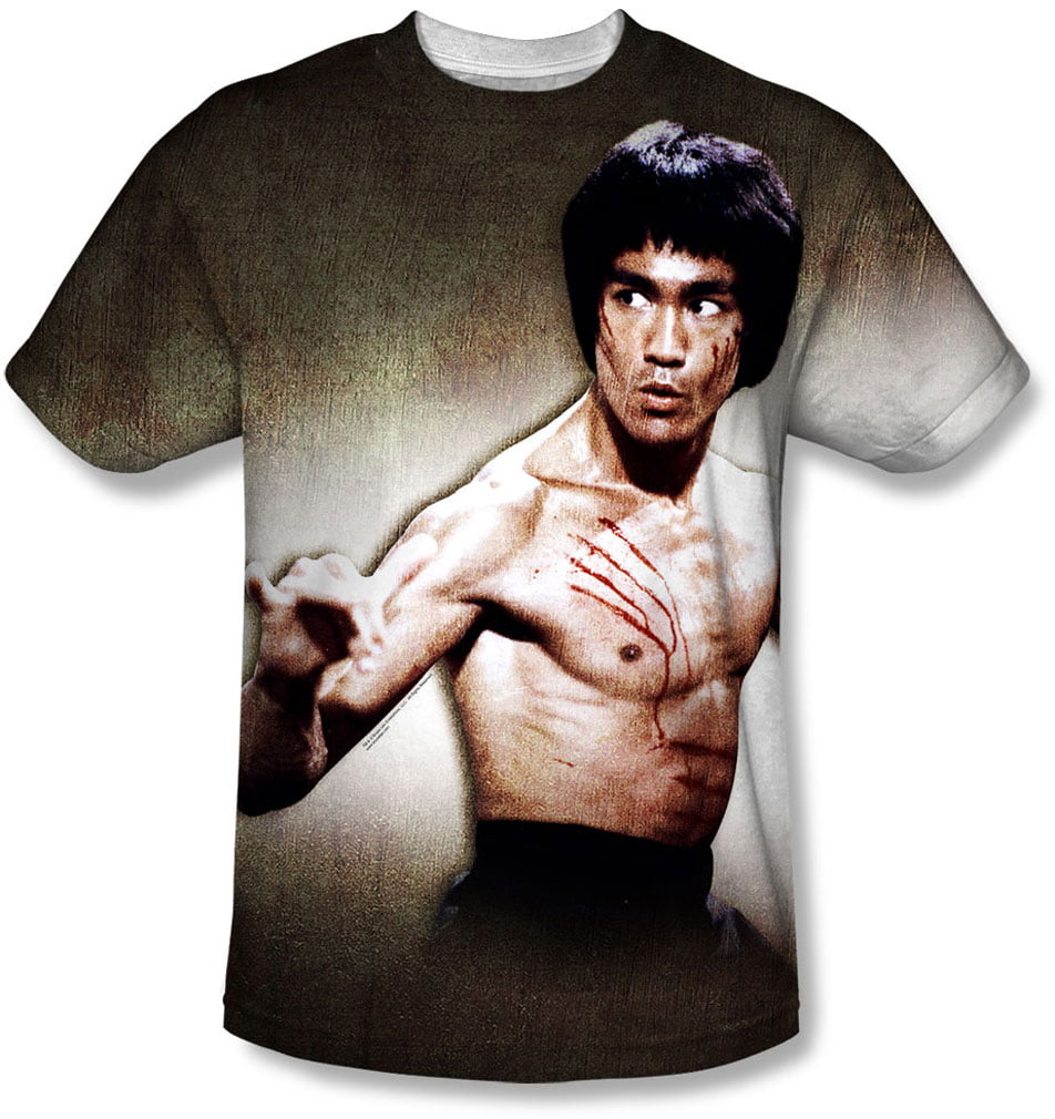 Details about   Bruce Lee Scratched Juniors Black Back T-Shirt
