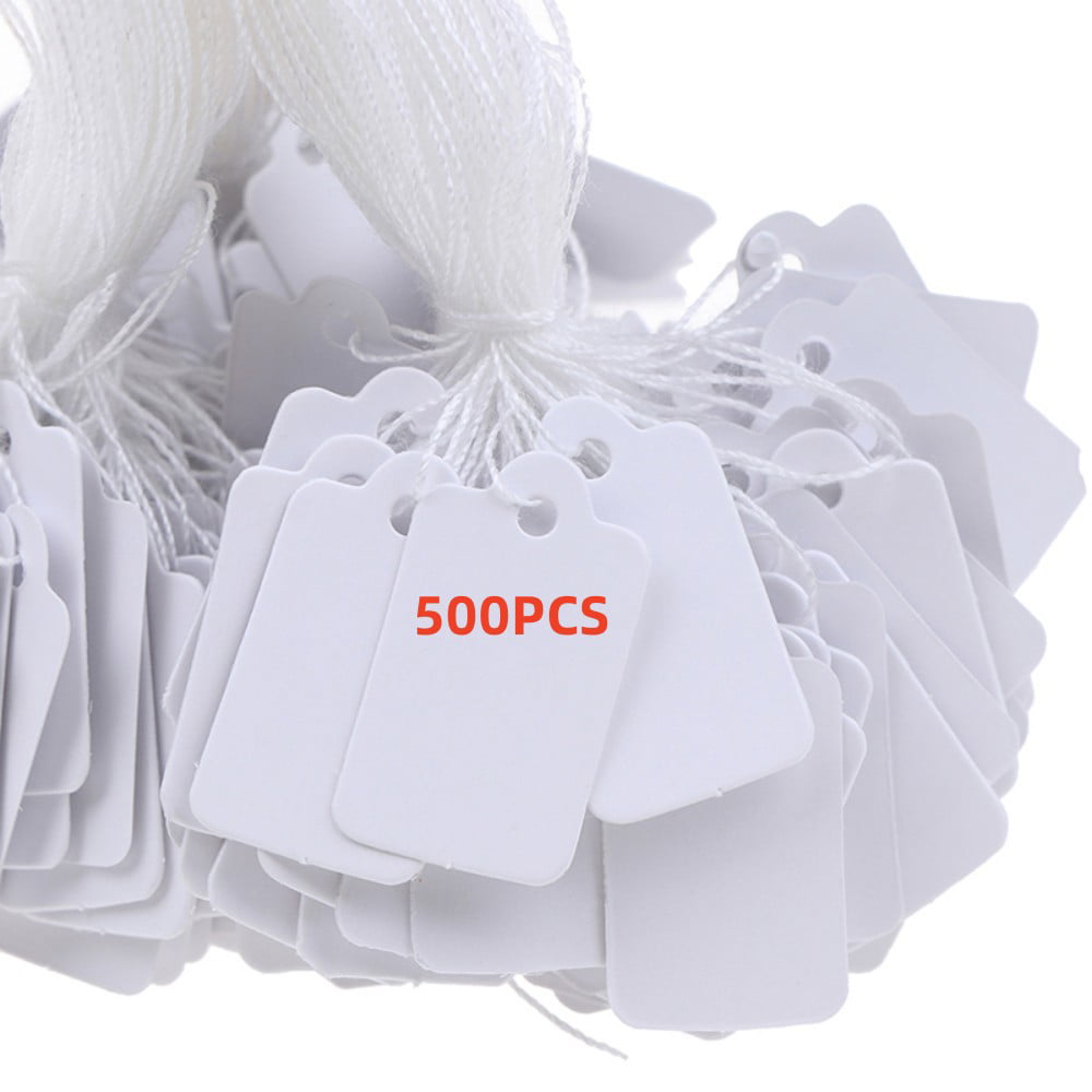 500pc key tags with labels Jewelry Price Label Tags Cloth Stationery Retail