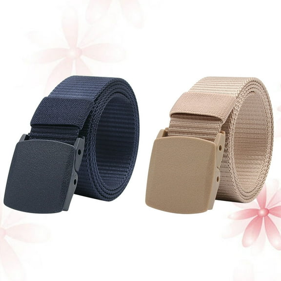 Pretyzoom 2Pcs Outdoor Training Waist Belt Made of Tear Resistant Canvas Material Assorted Colors