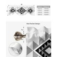 thumbnail image 4 of Tie Up Valance Curtain for Kitchen,Aztec Tribal Geometric Black Gray Rod Pocket Short Curtains Adjustable Tie-Up Shade Valances,Vintage Ethnic Style Window Treatment for Bathroom Living Room Bedroom, 4 of 8