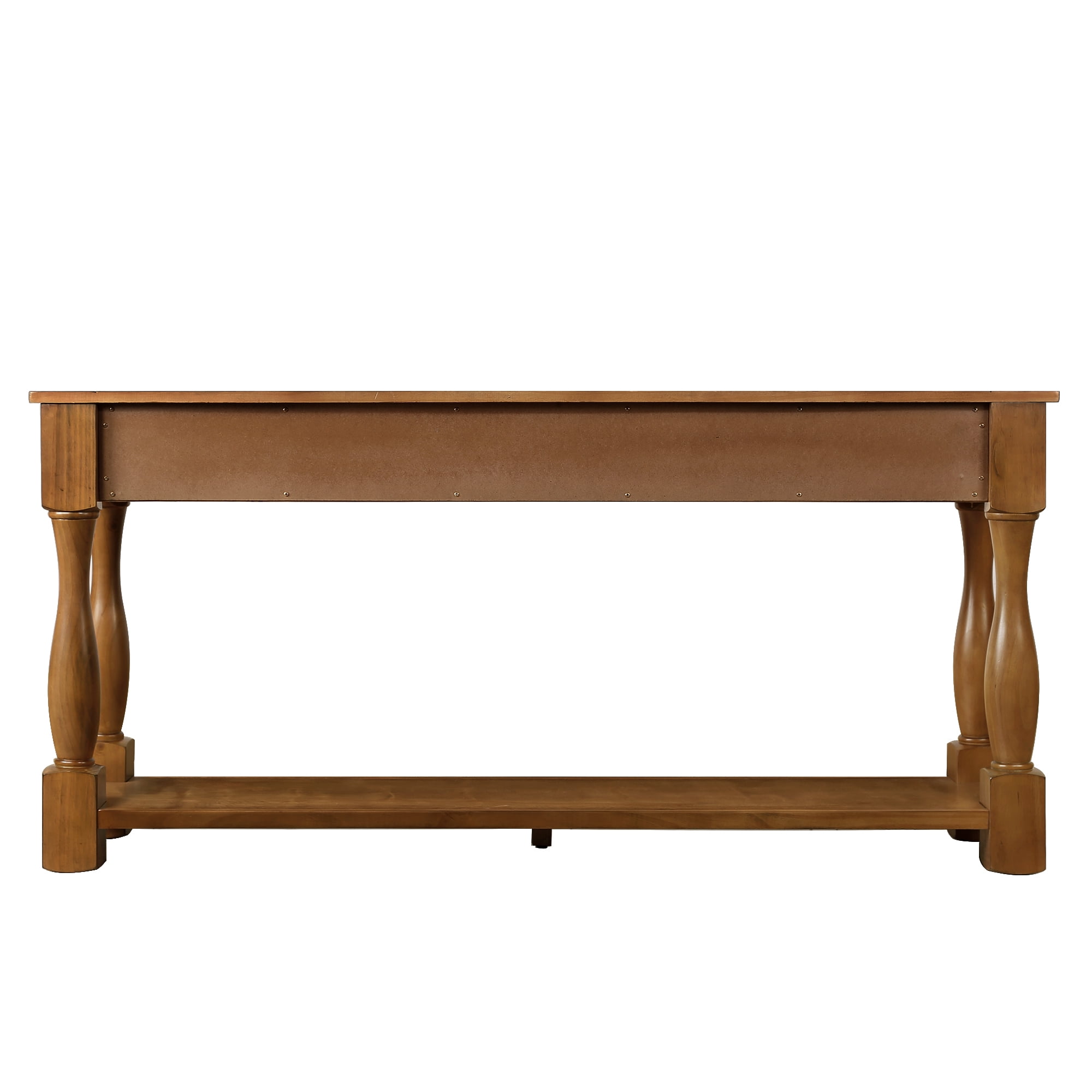Entryway Console Table, Wood Behind Couch & Sofa with 3 Drawers & Bottom Shelf, 63'' Long Entryway Table for Living Room Entryway Bedroom Hallway