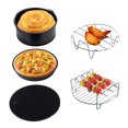thumbnail image 1 of Los Accesorios Para Freidora De Aire Más Vendidos Se Adaptan A Todas Las Airfryer 3.5Qt - 5.8Qt Cesta Para Hornear Plato De Pizza Parrilla Olla Cocina Herramienta De Cocina Para Fiesta Methold HA013546-00, 1 of 5