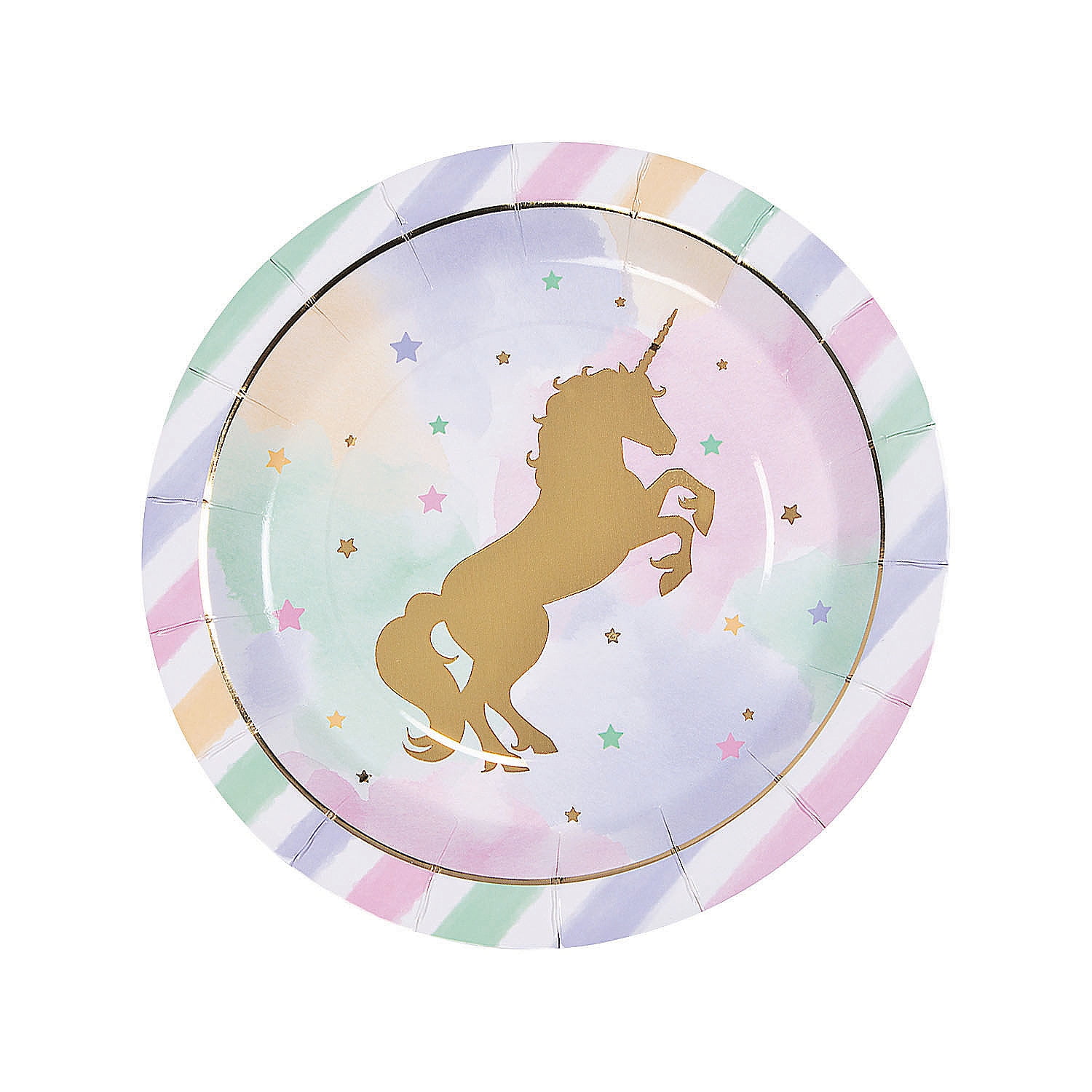 1 unidad 11.75 x 7.5 Centro de mesa 344425 Multicolor Creative Party- Unicorn Baby Honeycomb 