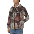 thumbnail image 3 of Honeii Vintage Collage Girl Butterfly Print Hoodies for Men, Pullover & Full Zip, Breathable Zip up Hoodie, Sweatshirt-Small, 3 of 5