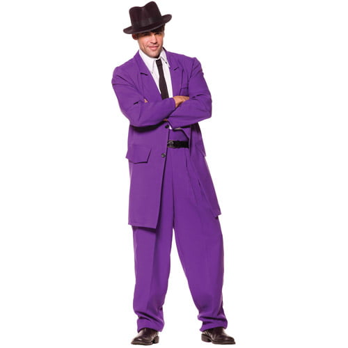 Purple Zoot Suit Adult Halloween Costume - Walmart.com - Walmart.com