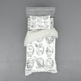 thumbnail image 2 of Ambesonne Science Bedding Set 4 Pcs, Solar System Mercury, Queen, Black White, 2 of 3