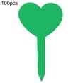 thumbnail image 2 of Visland 100pcs Garden Plant Labels Waterproof Plastic Plant Nursery Markers Heart-Shaped Plant Name Sign Tag Outdoor Indoor Stakes Stick for Seed Potted Herbs Flowers Vegetables Flowers, 2 of 7