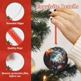 thumbnail image 4 of Cauagu USA Bald Eagle Pattern Acrylic Christmas Pendant,1-Pack Christmas Ornaments Xmas Tree Decor Christmas Décor with Ribbon Cute Tree Hanging for Party Favors-Round Shape, 4 of 7
