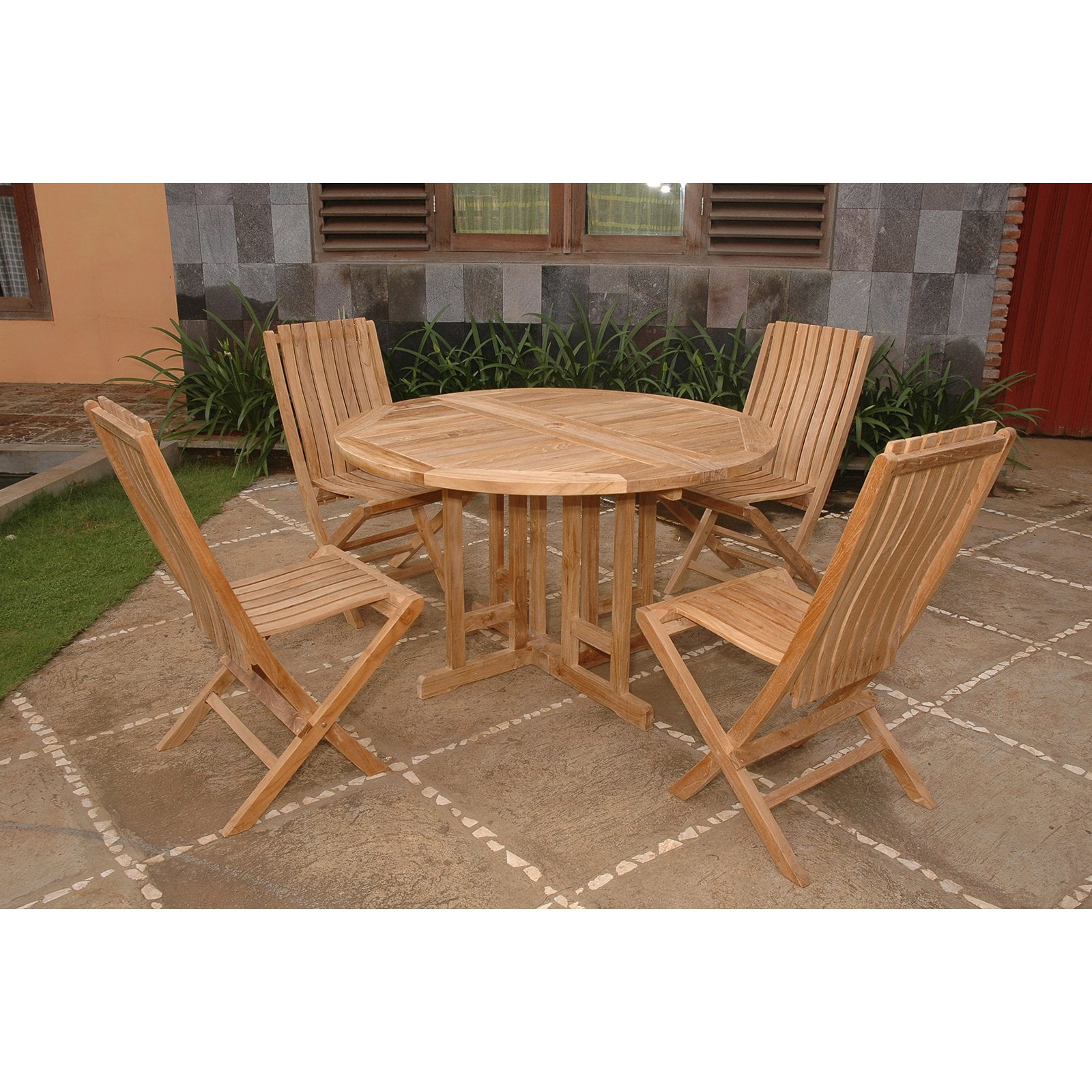 Anderson Teak Comfort 5 Piece Patio Dining Set - Walmart.com