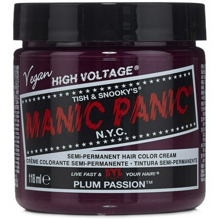 Manic Panic Semi-Permament Haircolor, Plum Passion 4 (Best Plum Hair Color)