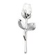 thumbnail image 1 of Crystal Rose Adornment Tabletop Decor Desktop Ornament Valentine's Day Gift, 1 of 4