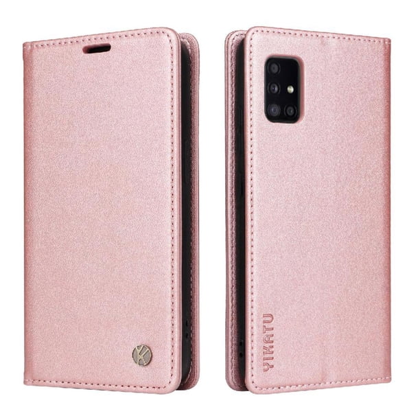 Funda para Samsung Galaxy A51 5G Estuche de Cuero PU Tipo Cartera con Ranuras para Tarjetas y Cierre Magnético
