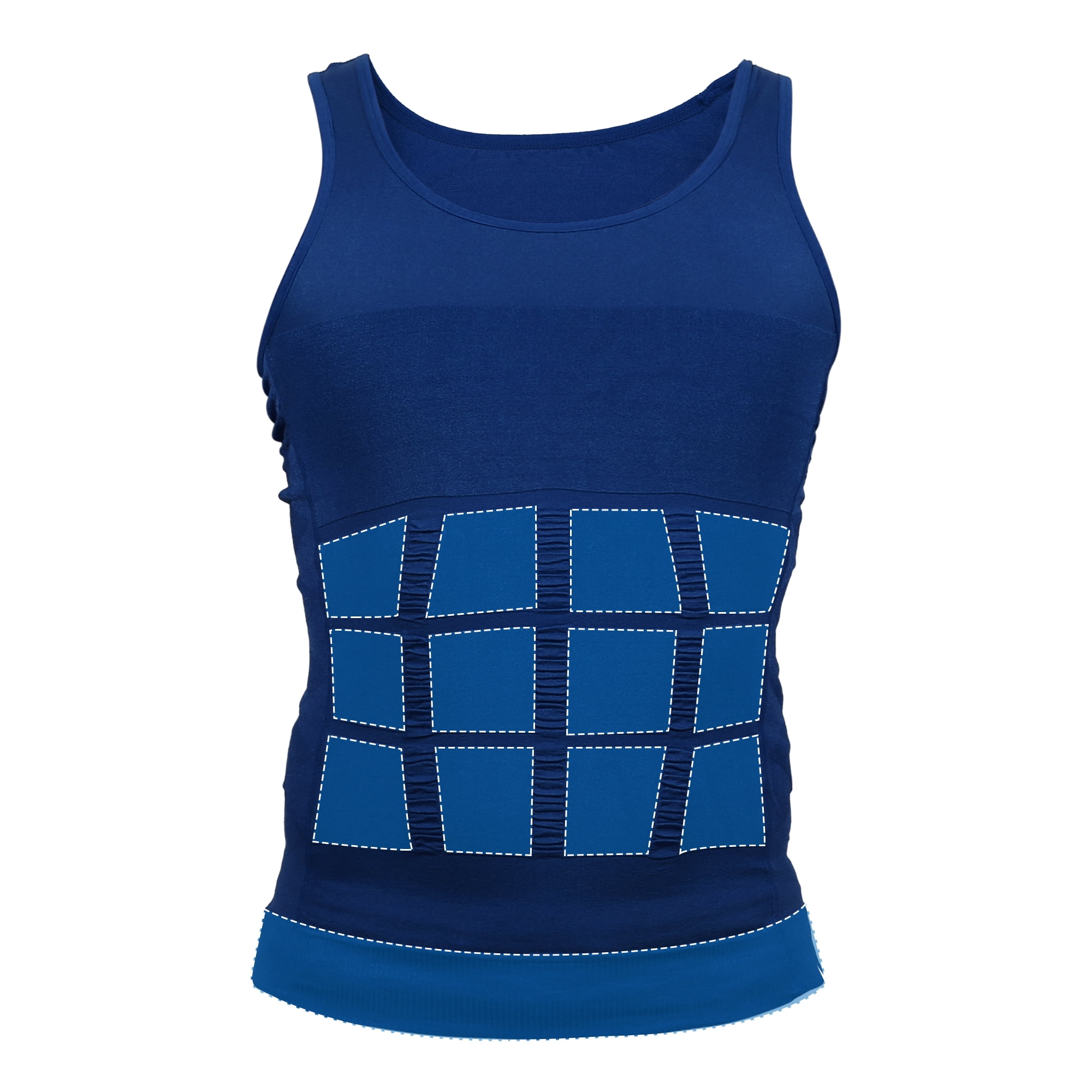 Unique Bargains Men Body Slimming Tummy Shaper Shapewear Waist Girdle XL Dark Blue
