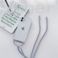 thumbnail image 1 of Funda de teléfono con cadena y correa para collar para iPhone 14 13 Pro Max 12 11 XS X XR Mini SE 2 6S 7 8 Plus, funda de cuerda suave transparente Tan Jianjun unisex, 1 of 2