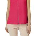 thumbnail image 3 of Vince Camuto Womens Inverted Pleat Pullover Blouse, Pink, Small, 3 of 3