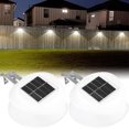 thumbnail image 2 of Muyoka 2 piezas de luz solar para canalones al aire libre con 9ELDs LED Luz solar para valla Auto ON/OFF Luz solar para pared IP65 Luz solar impermeable para techo para patio Escaleras Patio Jardín Ca Muyoka Hogar, 2 of 6