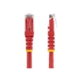 thumbnail image 2 of StarTech.com 25ft CAT6 Ethernet Cable, 10 Gigabit Molded RJ45 650MHz 100W PoE Patch Cord, CAT 6 10GbE UTP Network Cable with Strain Relief, Red, Fluke Tested/Wiring is UL Certified/TIA - Category 6 - 24AWG (C6PATCH25RD) - Patch cable - RJ-45 (M) to RJ-45 (M) - 25 ft - UTP - CAT 6 - molded - red, 2 of 3