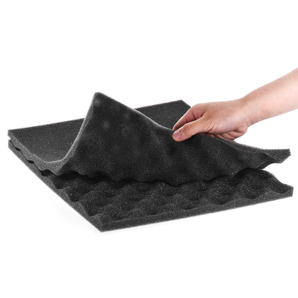 Dcenta Studio Acoustic Foams Panels Sound Insulation Foam 30 * 30cm/ 12 * 12in, Pack of 36pcs, Dark Gray