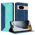 thumbnail image 2 of Phone Case for Google Pixel 8A FOXDOCK Premium Leather,Creative Dual-Color Cover with Card Slot,Shockproof, 2 of 7