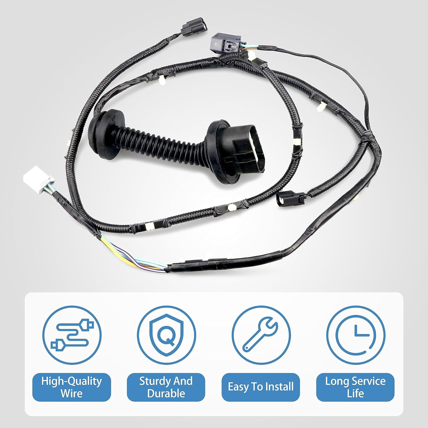 Driver Side LH Rear Door Jumper Wire Assembly Compatible with 2009-2014 Ford F150 Crew Cab Replace