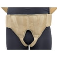 thumbnail image 1 of FlexaMed Double Sided Inguinal Hernia Groin Belt with Compression Pads Beige Small, 1 of 5