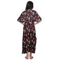 thumbnail image 3 of Moomaya Robe Maxi Kaftan de Maternité Longue pour Femmes à Manches Kimono Boutonnée, 3 of 5