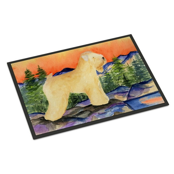 Wheaten Terrier Soft Coated Indoor Outdoor Mat 18x27 Doormat