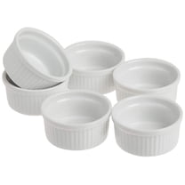 Norpro Porcelain Ramekins, Set of 6, 3 oz, White