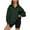 d Army Green, variant on Lindreshi Zip Sweatshirts for Women without Hood Fashion Women's Zipper V-Neck Pullover Casual Tops