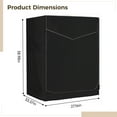 thumbnail image 2 of Washer Cover for Outside, Heavy Duty Oxford Fabric Dryer Cover, Waterproof and Dustproof, Zipper Openings, 33 x 27 x 39 in, 2 of 5