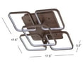 thumbnail image 4 of JONATHAN Y Sebastian 17.5" Integrated LED Metal Flush Mount Ceiling Light, Coffee, JYL7213A, 4 of 8